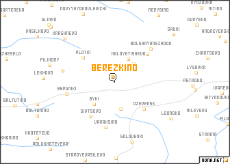 map of Berëzkino