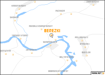 map of Berëzki