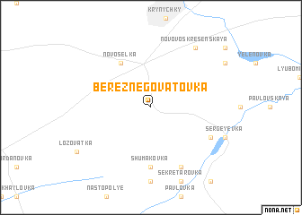 map of Bereznegovatovka
