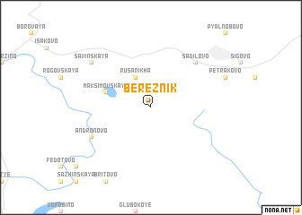 map of Bereznik