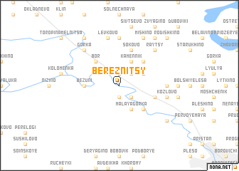 map of Bereznitsy