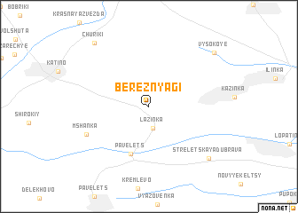 map of Bereznyagi