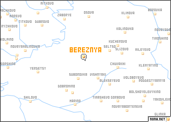 map of Bereznya