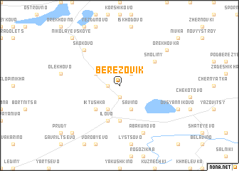 map of Berëzovik