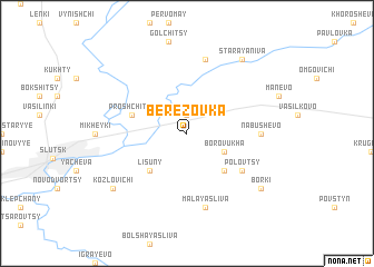 map of Berëzovka