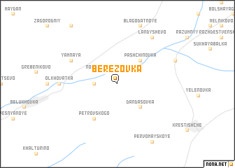 map of Berëzovka