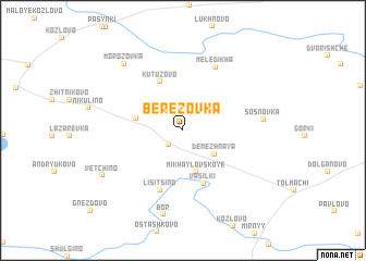 map of Berëzovka