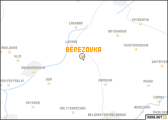 map of Berëzovka