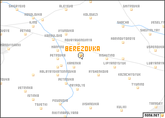 map of Berëzovka