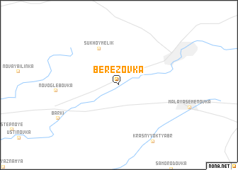 map of Berëzovka