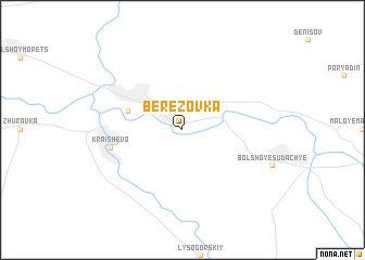 map of Berëzovka