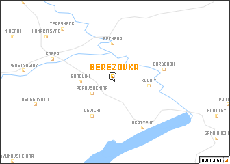 map of Berëzovka