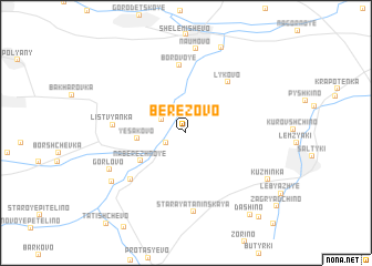 map of Berëzovo