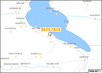 map of Berëzovo