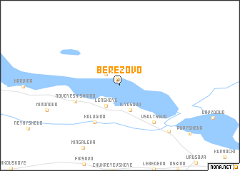 map of Berëzovo