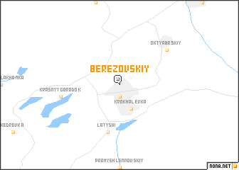 map of Berëzovskiy