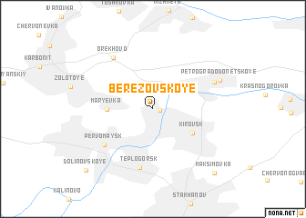 map of Berëzovskoye