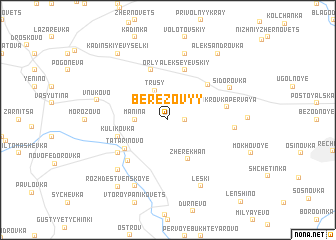 map of Berëzovyy