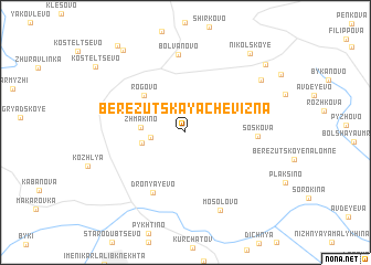 map of Berezutskaya-Chevizna
