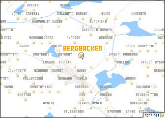 map of Bergbacken