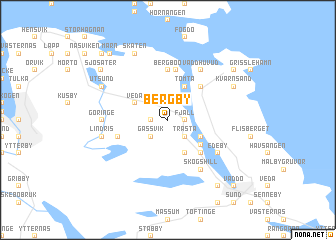 map of Bergby