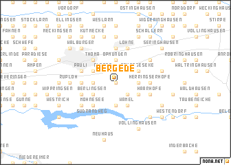 map of Bergede