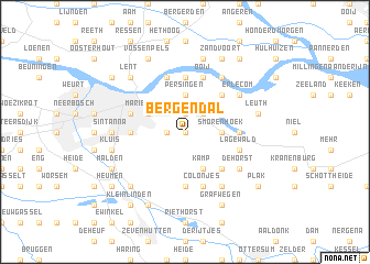 map of Berg en Dal