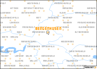 map of Bergenhusen