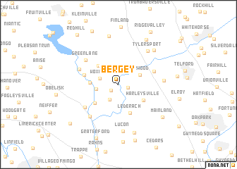 map of Bergey