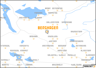 map of Berghagen