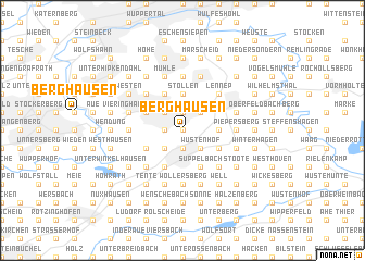 map of Berghausen