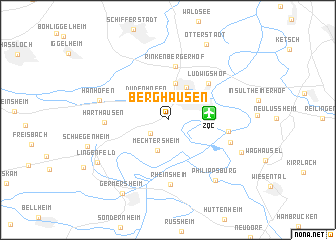 map of Berghausen