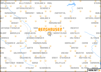 map of Berghäuser