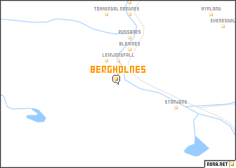 map of Bergholnes