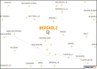 map of Bergholz