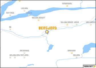 map of Bergjord
