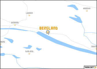 map of Bergland