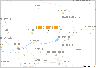 map of Bergmantown