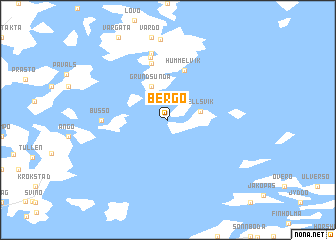 map of Bergö