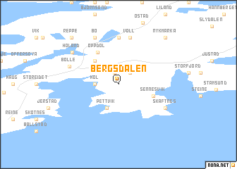 map of Bergsdalen