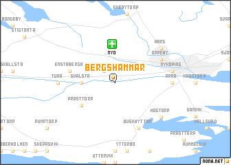 map of Bergshammar