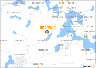 map of Bergsjö