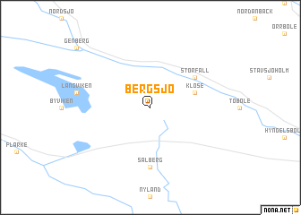 map of Bergsjö