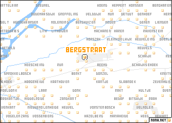 map of Bergstraat