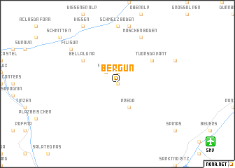 map of Bergün