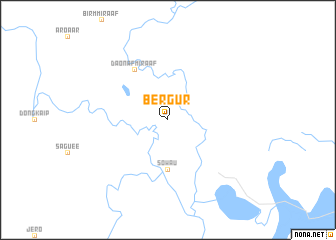 map of Bergur