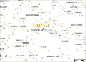 map of Berilje