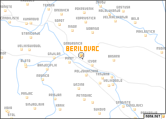 map of Berilovac
