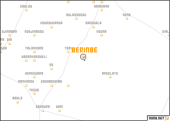map of Bérinbé
