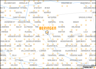 map of Beringen